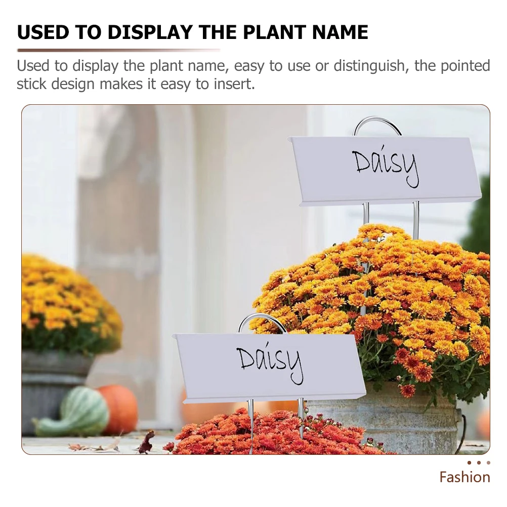 

8Pcs Iron Plant Label Tags Garden Nursery Vegetable Markers for Potted Plants Small Plant Labels Garden Markers