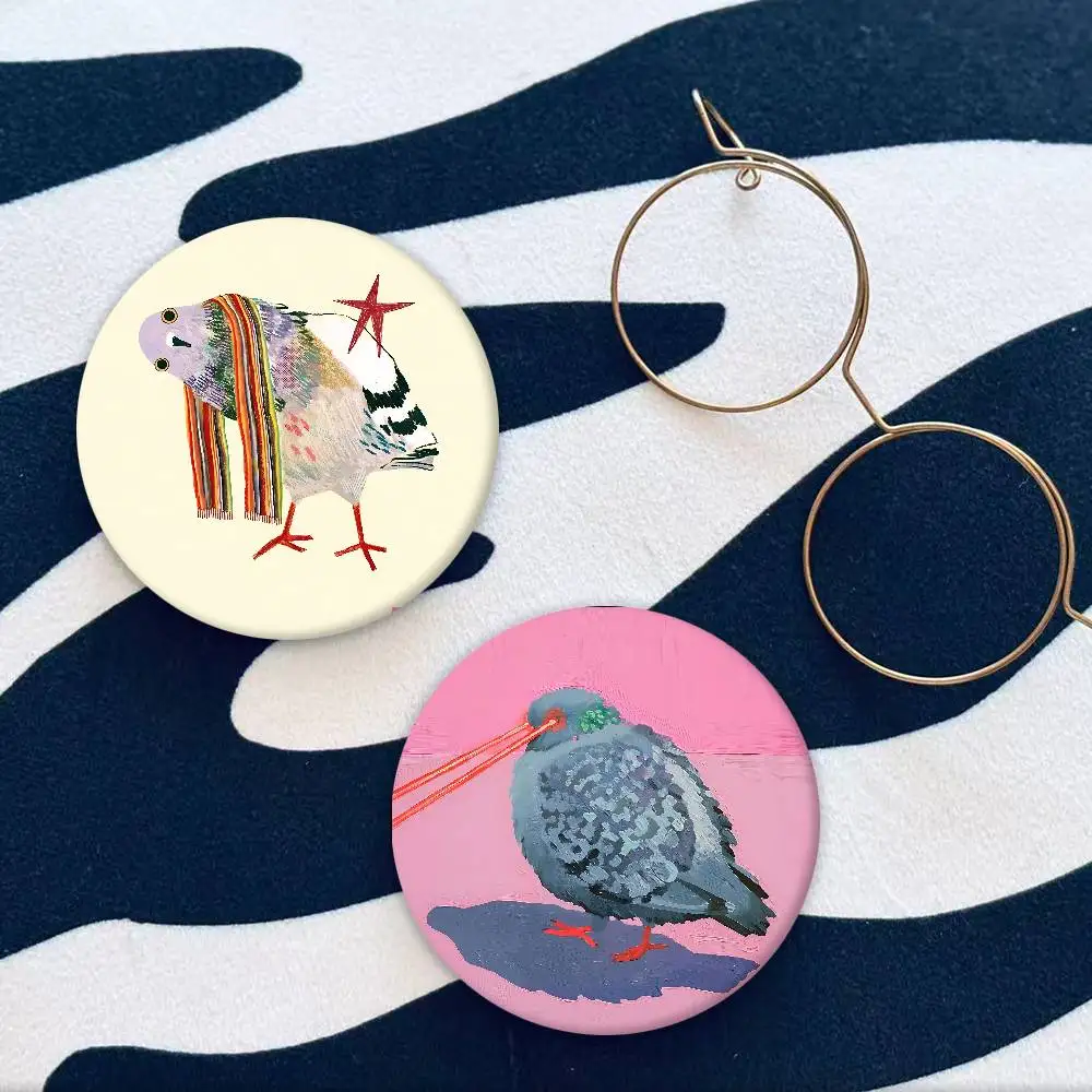 Pigeon 2026 Badges Tinplate Soft Button Pin Brooch Metal Badge Custom Jewelry Accessories Hat Bag Lapel