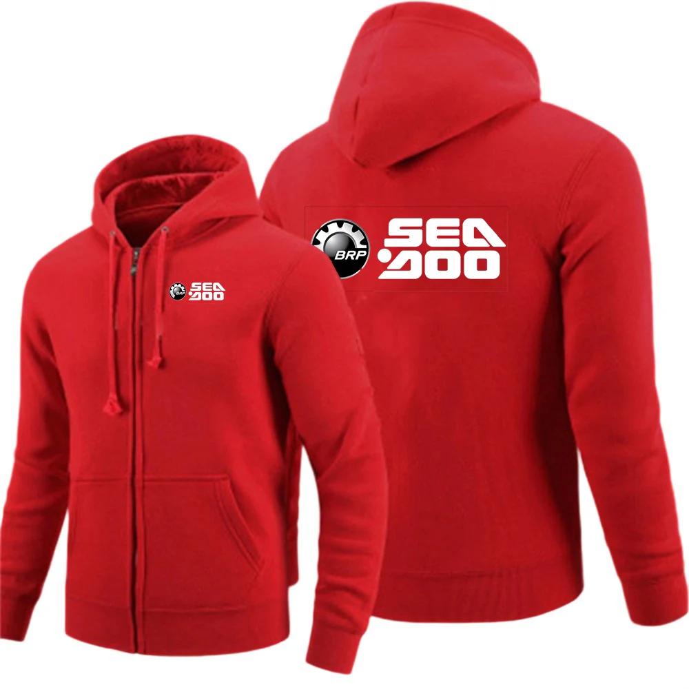 High-end Luxury Classic Zipper Coat BRP Sea Doo Seadoo Moto Logo Print 2026 Spring And Autumn Men's Popular Hoodies Jacket