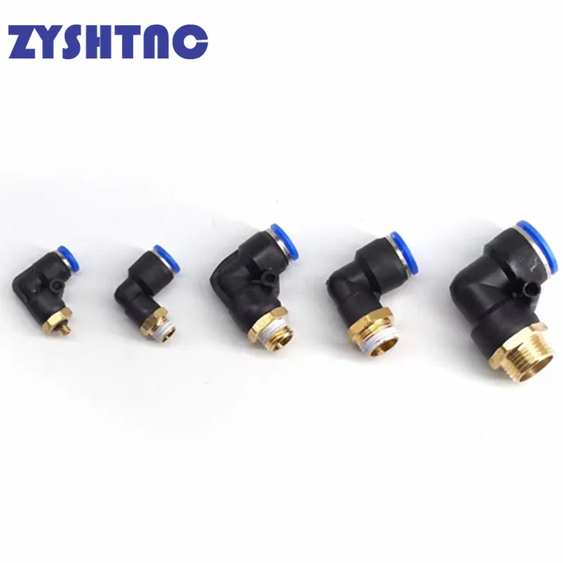 Pneumatic Fitting Pipe Connector Tube Air Quick Fittings Water Push In Hose Plastic 4mm 6mm 8mm 10mm 12mm 14mm PU PY Connectors