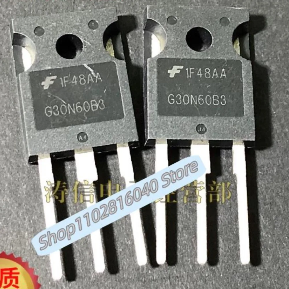 10PCS/Lot G30N60B3 HGTG30N60B3  TO-247 60A 600V  IGBT Best Quality Imported Original Spot