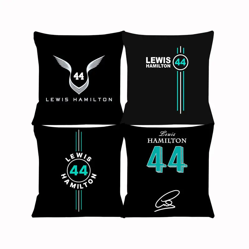 

lewis hamilton 44 Cushion Cover for Sofa Pillow Case Cover Seat Car Throw Pillowcase 45X45cm For Home Decorative SJ-648