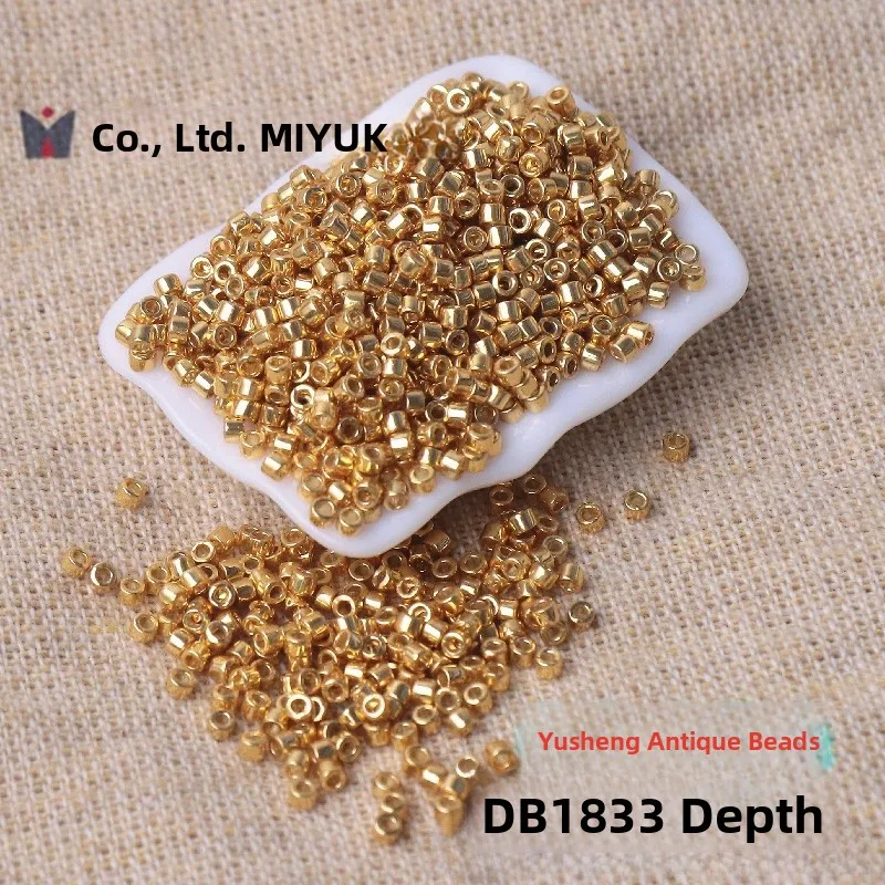 مقاومة البالية ميوكي العتيقة الخرز الذهب الفضة الأبيض سلسلة شفافة اليدوية DIY سلسلة فضفاض الخرز اليابانية المنشأ الزجاج