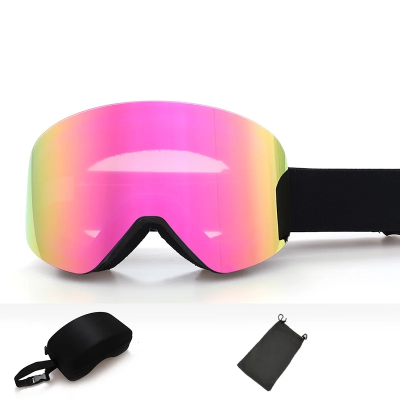 Goexplore New Men Magnetic Ski Goggles Adult Anti-fog Ski Glasses UV400 Protection Snow Snowboard Goggle Eyewear with Zeiss lens