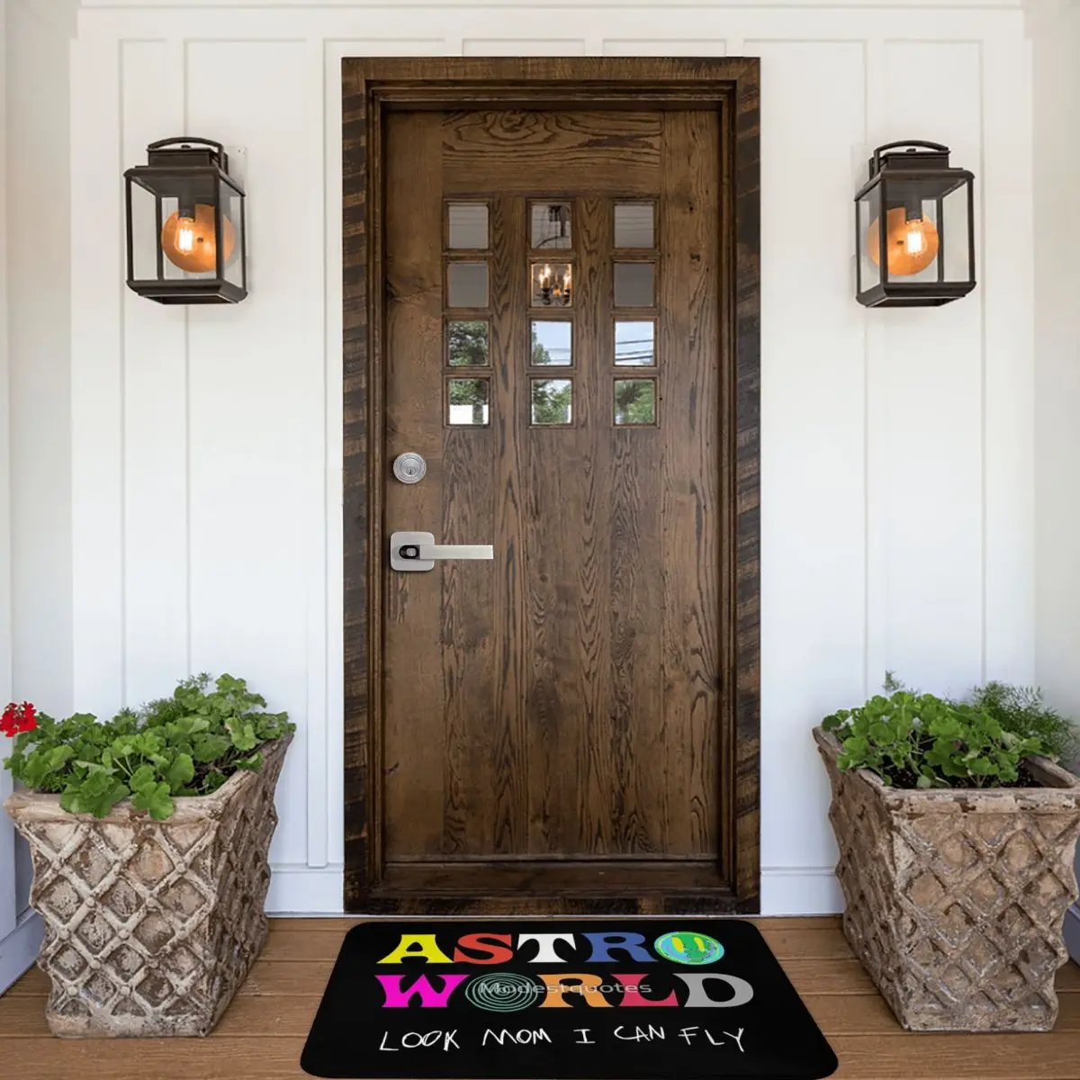 ASTROWORLD Look Mum I Can Fly 40x60cm Carpet Polyester Floor Mats Cute Style Living Room Festivle Gifts