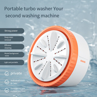 Mini Washing Machine Portable USB Rotating Turbo Fruit Ultrasonic Dishwasher For Clothes Home Kitchen Travel Remote Control미니세탁기