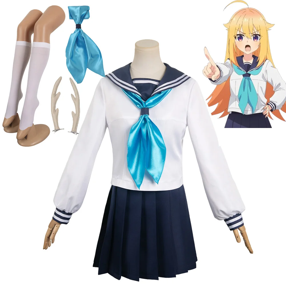 Shikanoko Koshi Torako JK Women Cosplay Clothes Anime Nokonoko Koshitantan For Adult School Uniforms Skirt Socks Suit Outfits