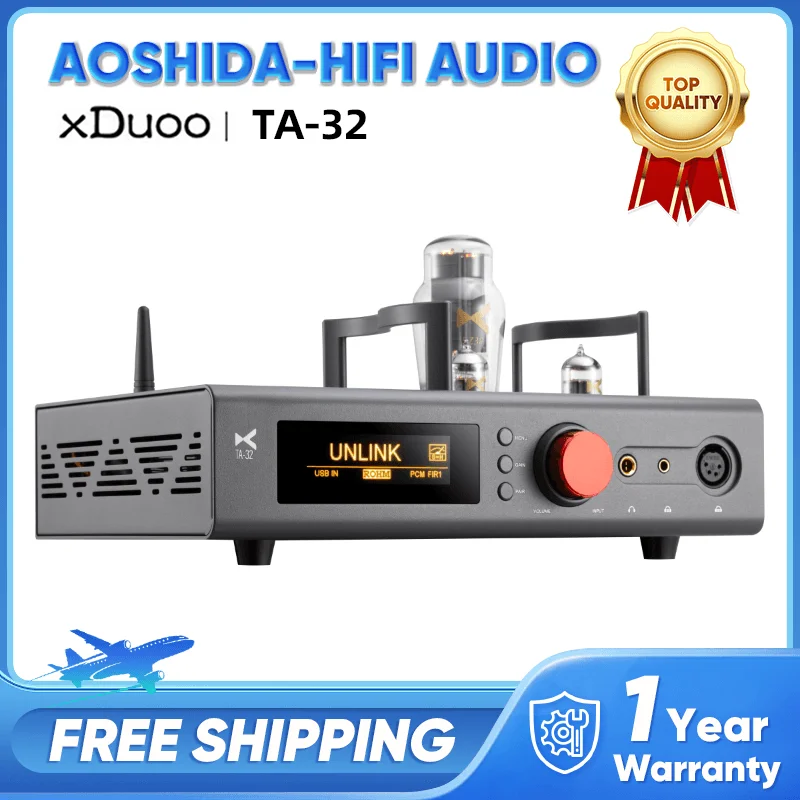 XDUOO TA-32 High performance dac Tube balanced headphone amplifier RHOM BD34301 DSD MQA LADC APTXHD Class-A buffer