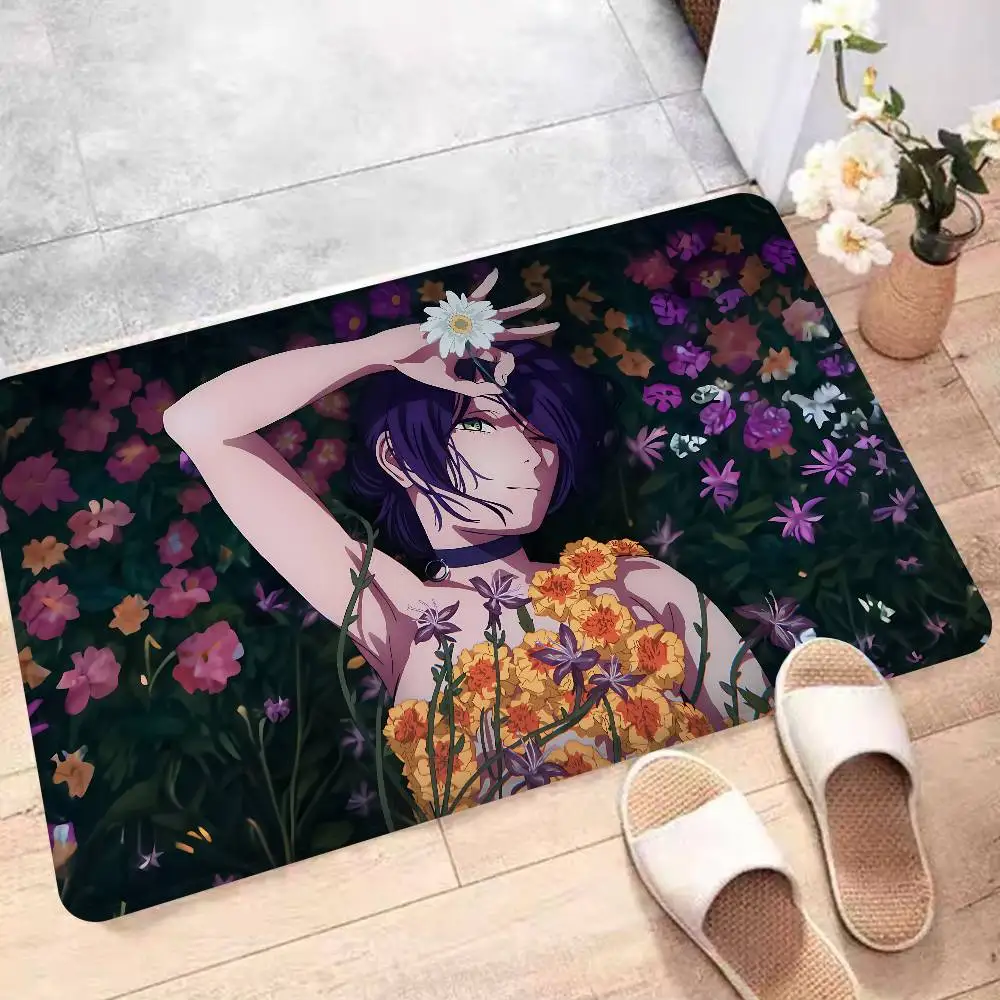 Beliebte Anime Kettensäge Mann Reze Arc Boden Teppich Nordic Stil Hause Fußmatte Badezimmer-Toilette Matten Schlafzimmer Hotel Dekor matte