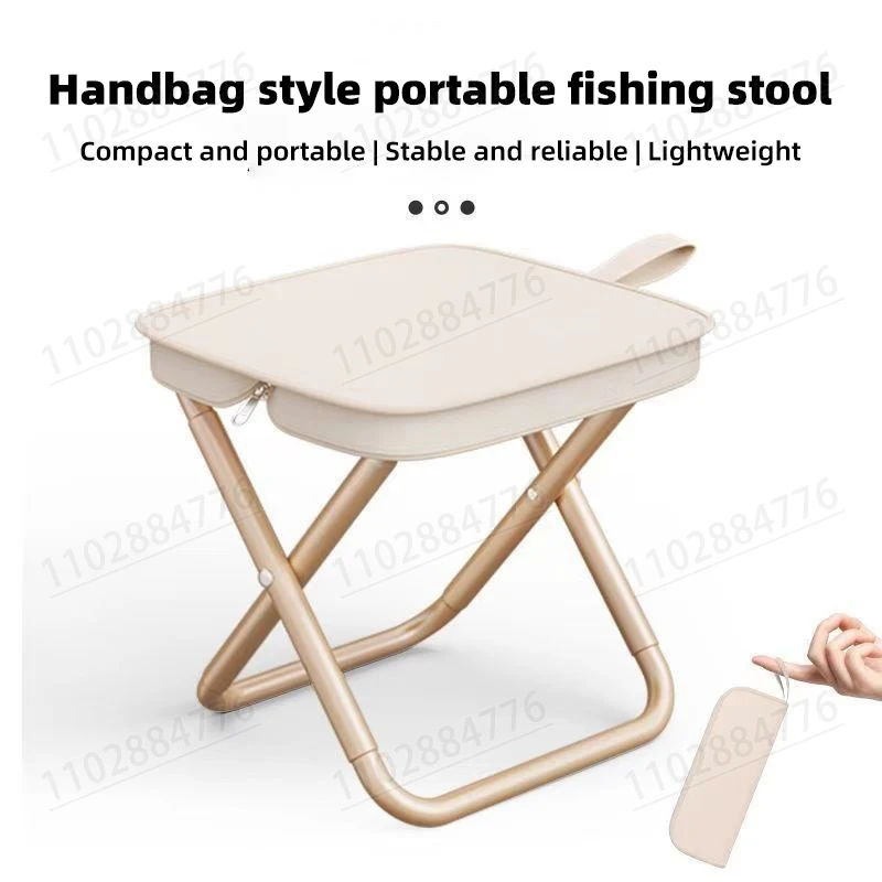 Outdoor camping folding chair convenient multifunctional stool ultralight fishing stool travel stool fishing small matzah bench