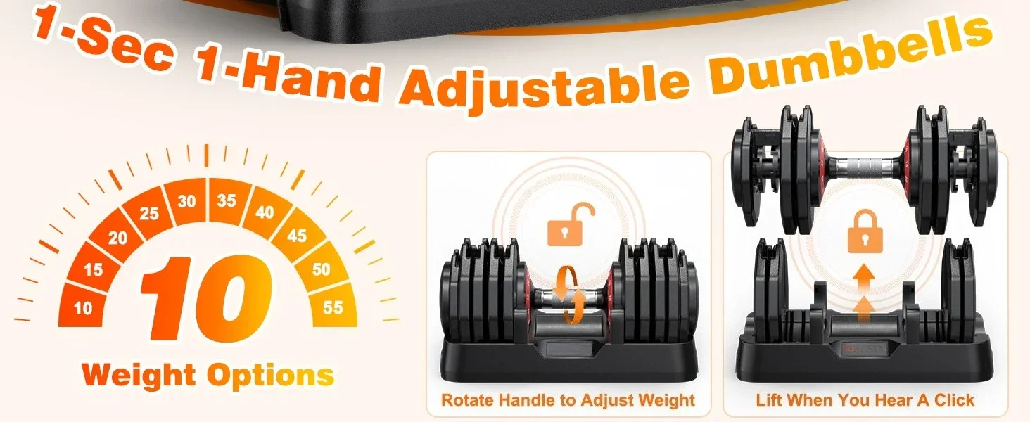 adjustable dumbbells
