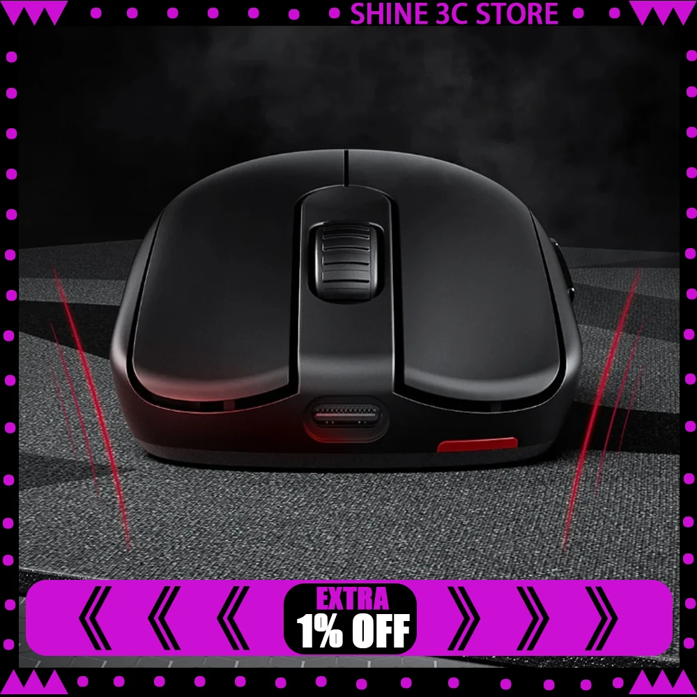 Mouse Gamer ZOWIE FK2-DW com Taxa de Resposta de 4000Hz, Design de Eixo Curto, Mouse Sem Fio com Sensor 3950 para CSGO, Acessórios para PC, Presente