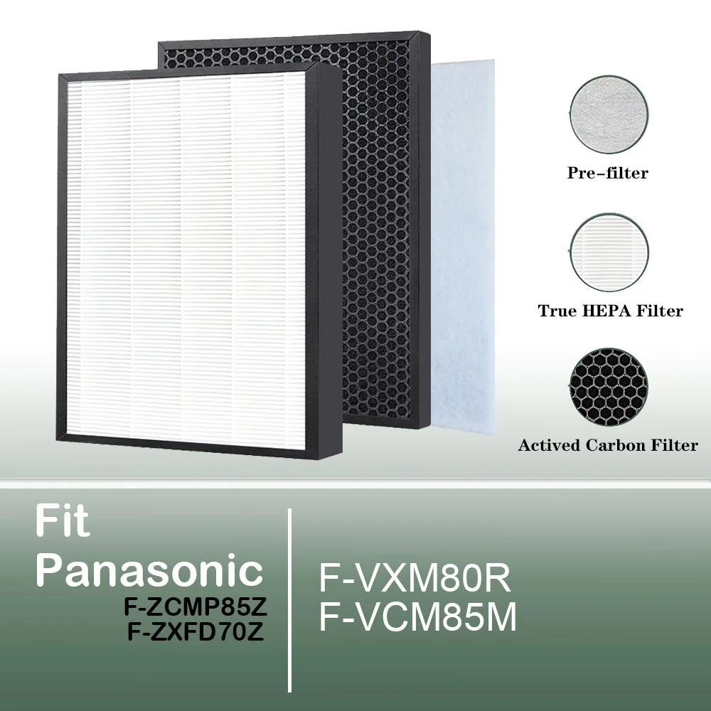 HEPA Filter F-ZCMP85Z Activated Carbon Filter F-ZXFD70Z for Panasonic air purifier F-VXM80R F-VCM85M