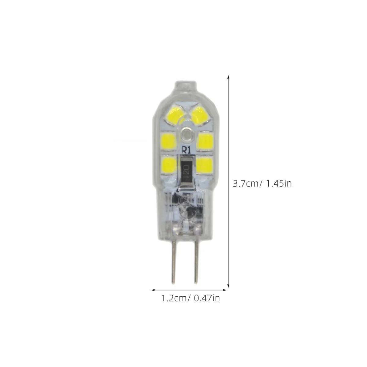 

10pcs 12V Transparent Shell LED Bulbs G4 Base 1.5W White Light 360Degree Beam Angle Energy Saving LED Lamps