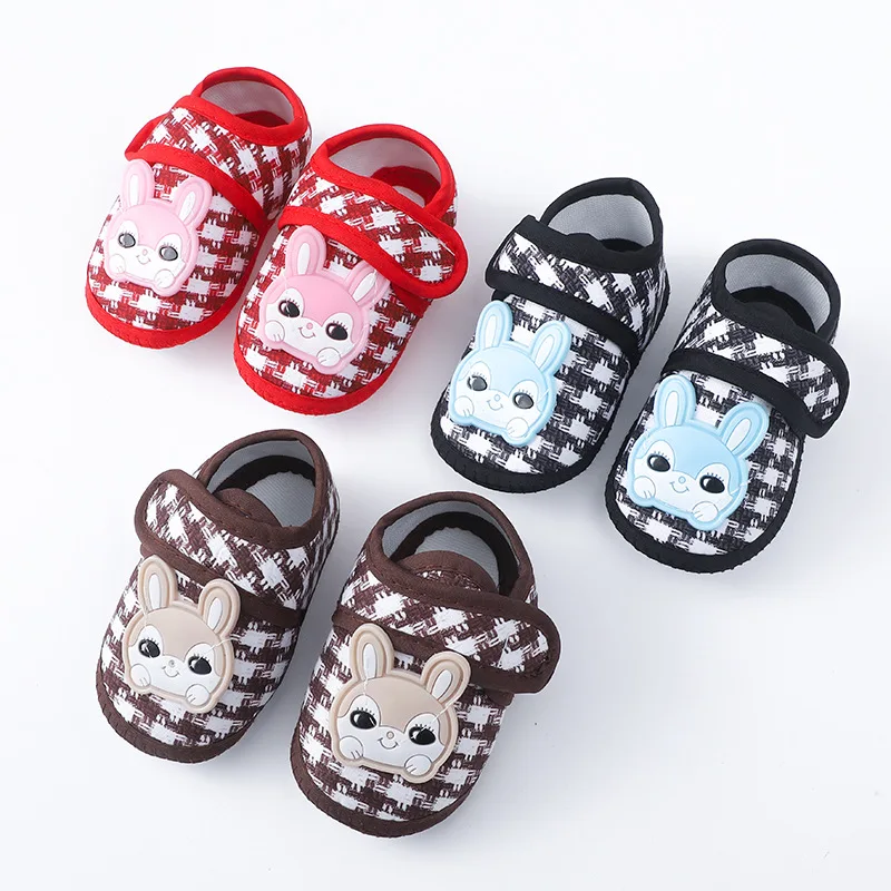 Newborn Baby Boy Girls Shoes Spring Autumn Lovely Floral Embroidery Anti-Slip Sneaker Soft Cotton Cute First Walkers Crib Shoes