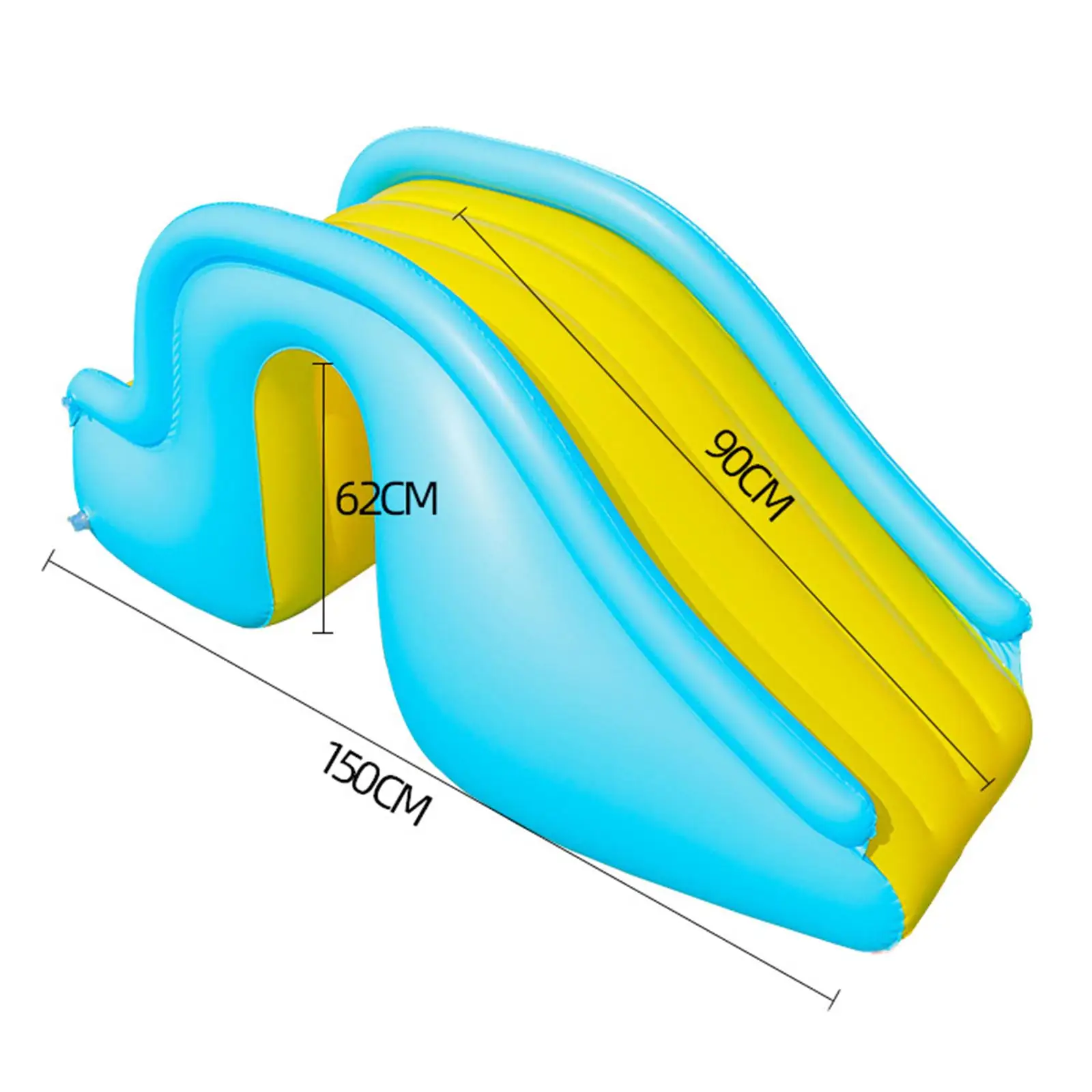 Toboggan gonflable en PVC, parc aquatique, aire de jeux, jouet, assemblage facile, pliant