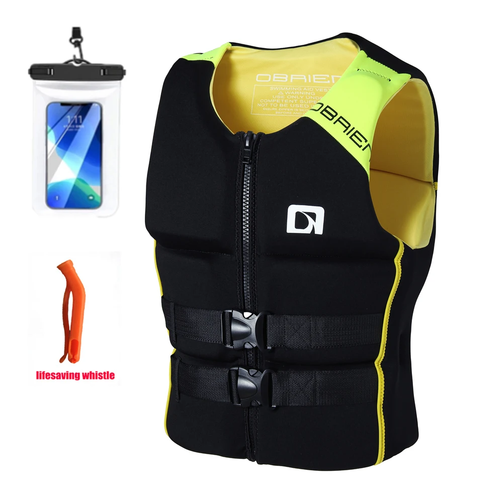 

High Quality Adult Lifejacket Swimming Surfing Neoprene Buoyant Vest Portable Water Sports Drifting Sailing Swimming Lifejacket