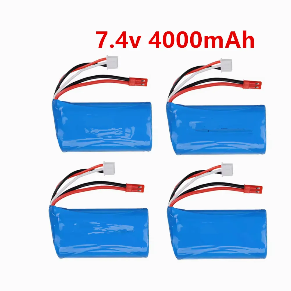 7.4V Rechargeable Battery 18650 4000mAh High Rate 20C Suitable for Remote Control Car Off-road Vehicle High-speed 7.4V Bateria