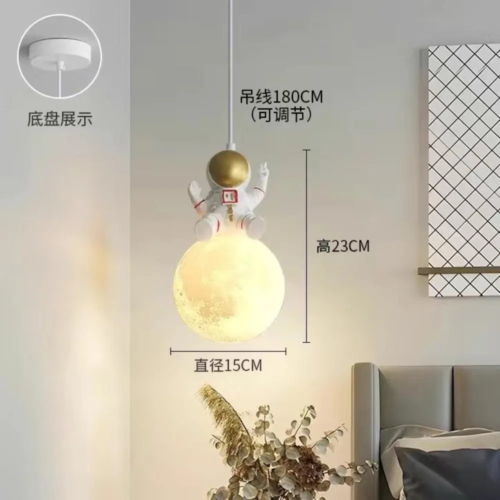 New Bedroom Bedside Pendant Light, Modern, Simple and Creative, Panda Children's Room, Cream Style Restaurant Lighting Fixtures