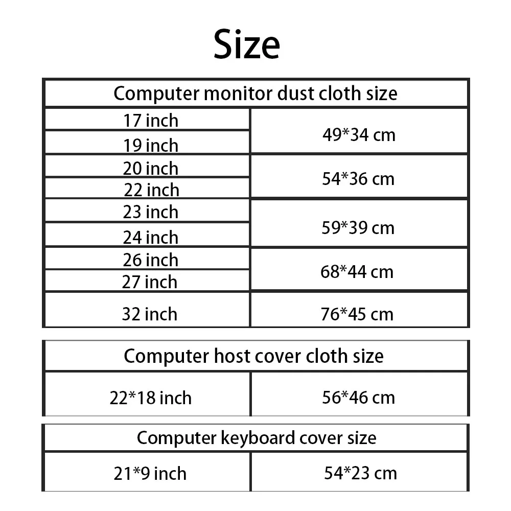 カスタマイズされたテキスト画像を備えたコンピュータの防塵カバー,17〜32インチのモニター,キーボード,ホスト,PCの画面保護,ピース/セット
