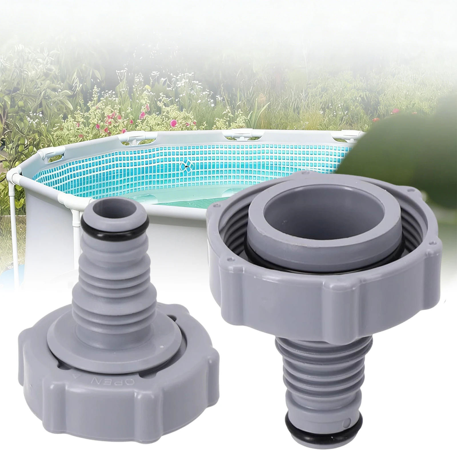 For Bestways P6H1419 Pool Hose Adapter & Cleaning Connector Swimming Pools Drain Valves Compatible for Bestways P6H1419 Hose