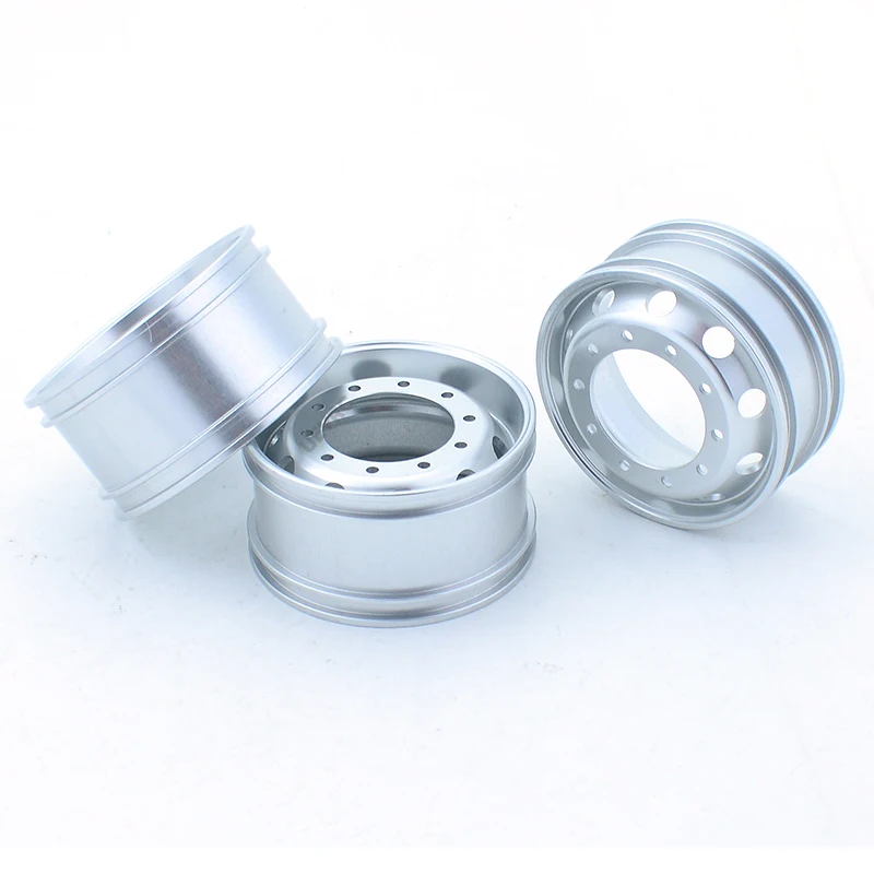 2pcs RC Truck Metal 20mm/25mm Wheels Hub Rim for 1/14 Tamiya Tipper SCANIA 770S VOLVO MAN TGX LESU Car Accessories