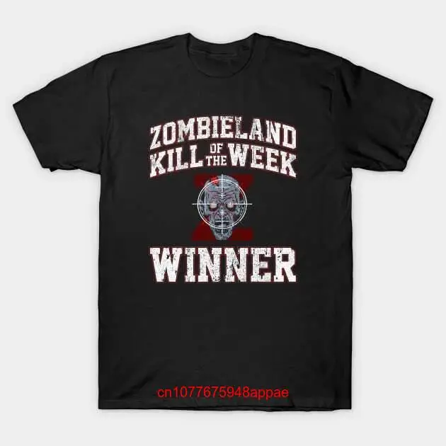 NWT Zombieland Kill of the Week Winner Shooter доставка из США футболка с длинными или короткими рукавами