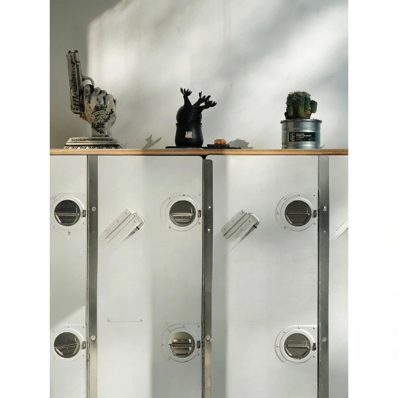 

Metal industrial wind storage box entrance entrance movable household locker