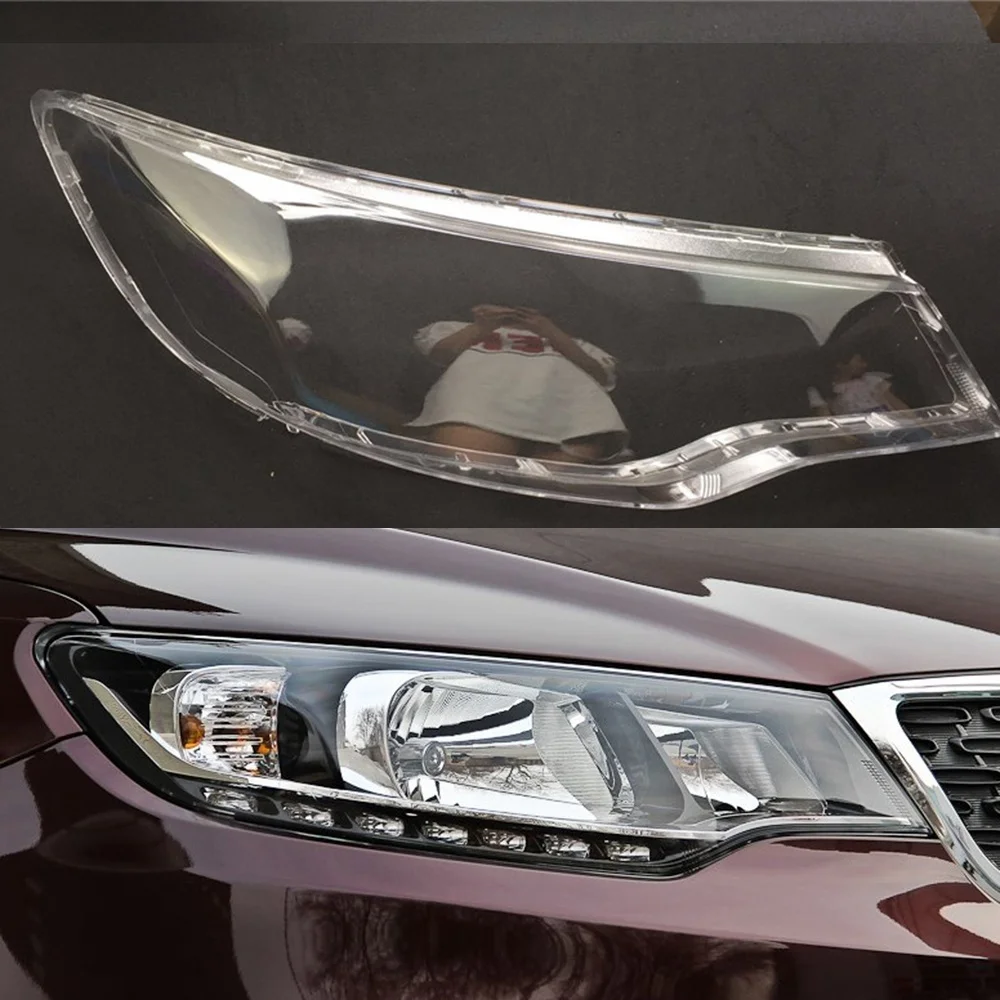 

Pair Headlight Head Light Lamp Lense Clear Lens Cover For Kia Cerato/Forte 2009-2013 Headlight Lens Cover-AD39