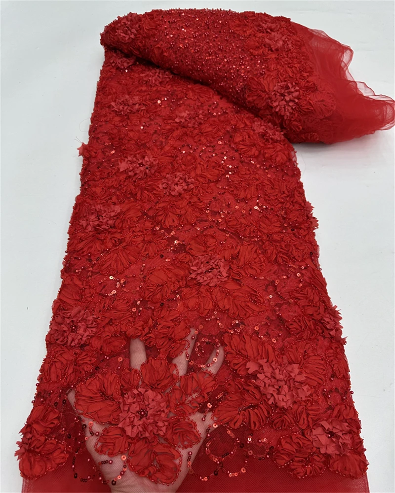 Afrikanische Tüll Spitze Stoff Hohe Qualität Nigerian Pailletten Tüll Spitze Stoff Für Nähen Hochzeit Kleid Frauen Diy Tuch