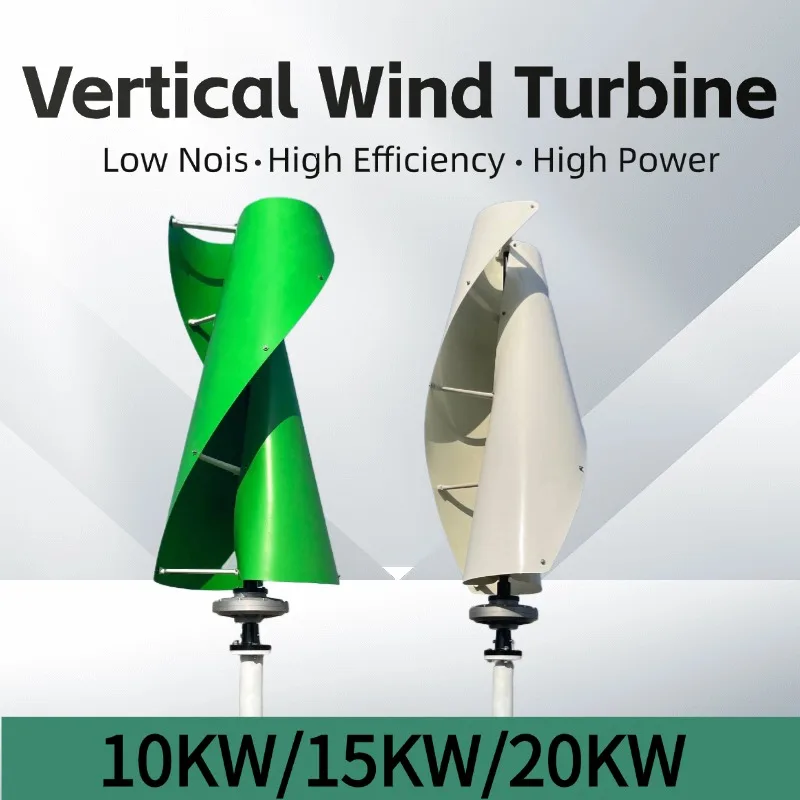 

Vertical Axis Wind Power Generator 3000W 5000W Free Energy 48v 12v 24v Permanent Maglev Generator With Mppt Charge Controller