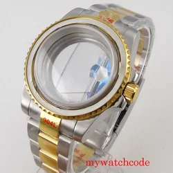 NH34 NH35 Watch Case Steel Silver Gold Two Tone Watch Part for ETA 2824 PT5000 MIYOTA DG SKX Watch Maker 120clicks Bezel 200M