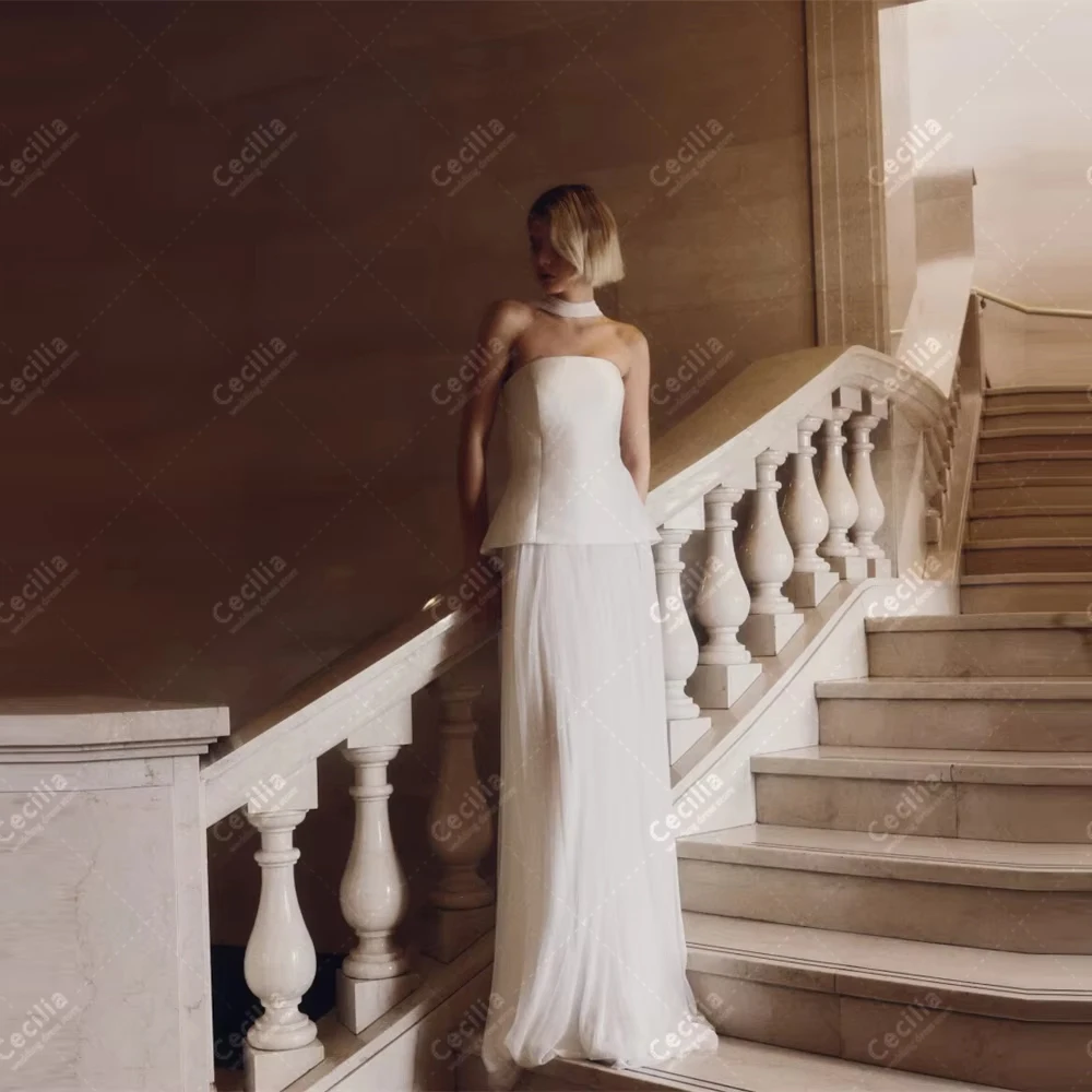 

Изящные свадебные платья А-силуэта из атласа, многоярусные, без рукавов, с открытой спиной, на заказ, очаровательные Vestidos De Novia