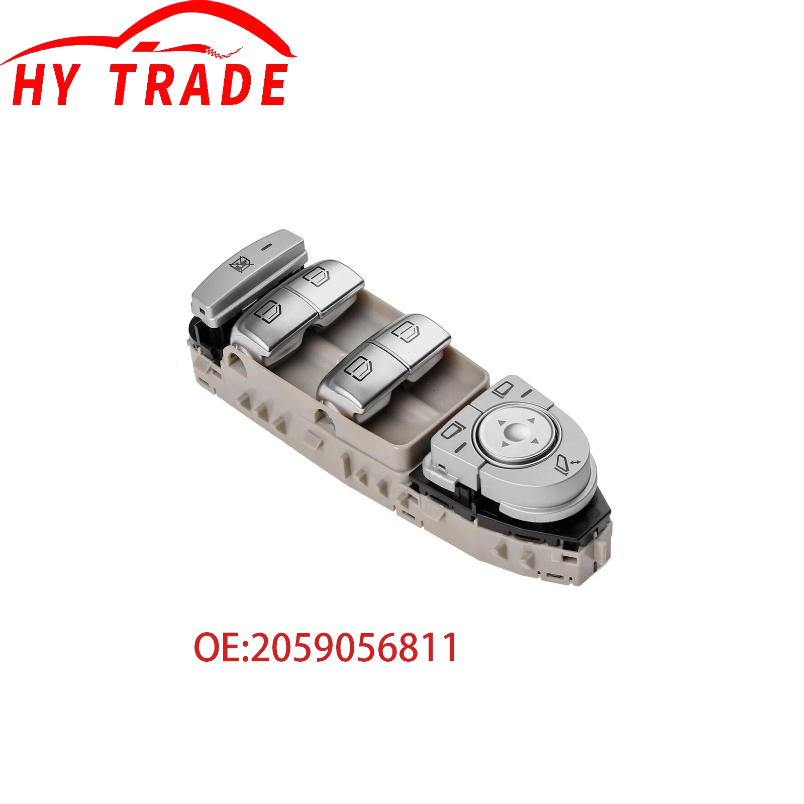 

Mercedes-Benz Power Window Switch Block Beige W205 S205 X253 C300 GLC C350 C63 AMG A2059056811 2059056811 2229056800 2229052004