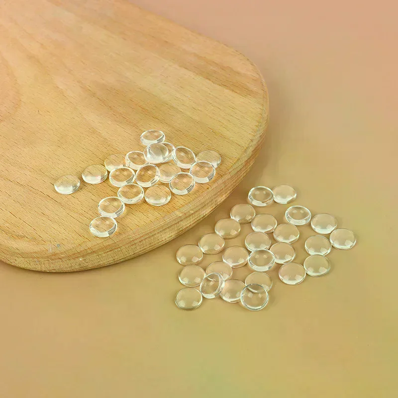 40 stks Glas Kleurenkaart Transparante Tips Ronde Tonen Gel Polish Ontwerpen Nagel Kleur Board Tips Kaart Koreaanse Stijl Manicure Tool