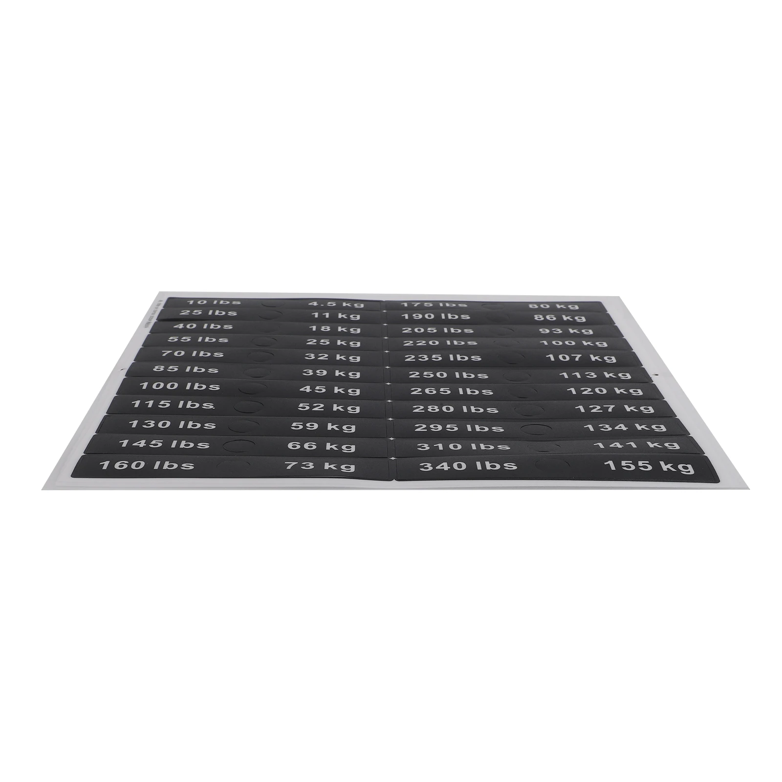 Weight Block Labeling System for Home Gyms and Easy to Read Stickers from 10LB to 340LB Ideal for All Training Needs