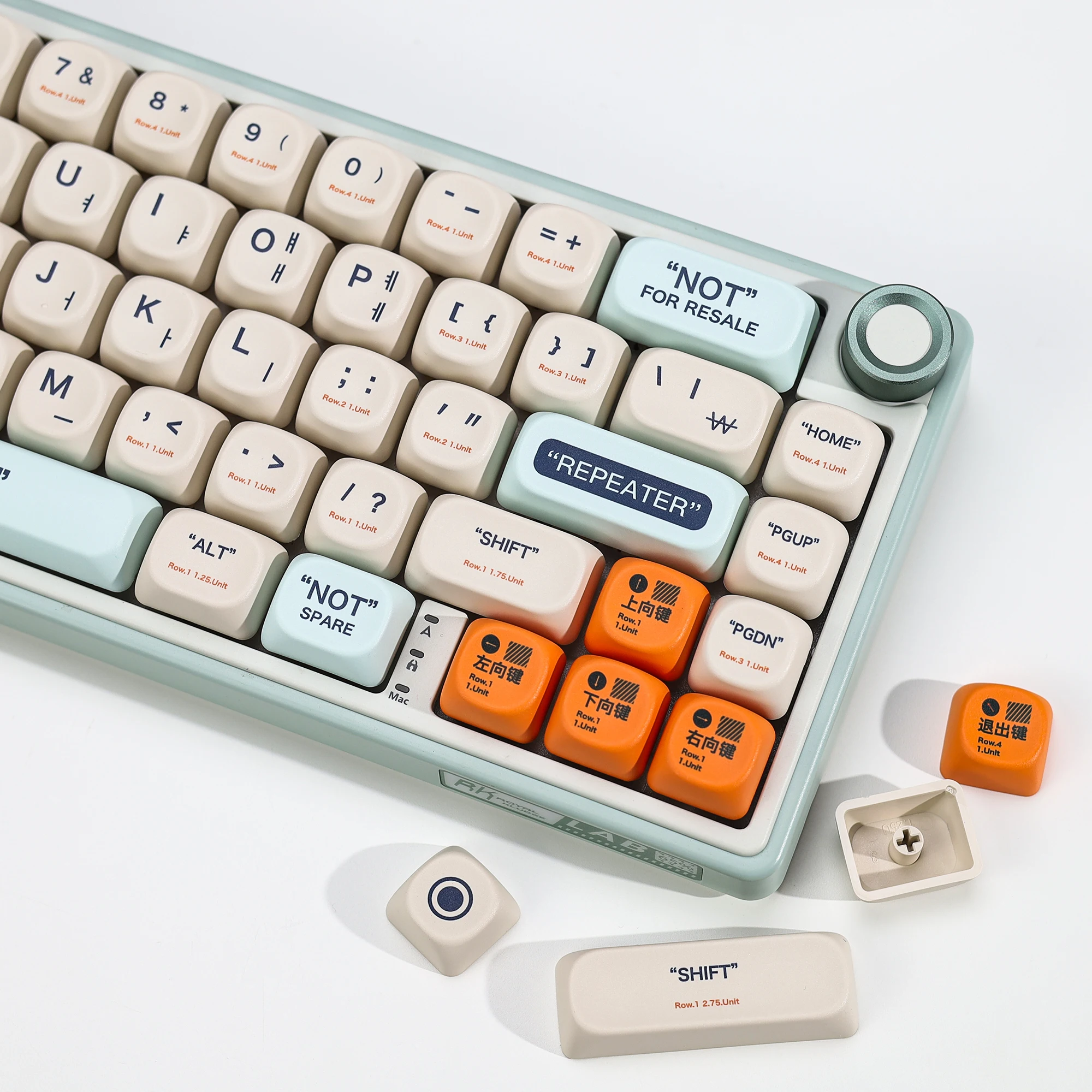 

KBDiy Korean KOA Keycaps PBT Keyboard Plastic Theme MOA Keycap for 60 Mechanical Keyboard Custom Retro Key Caps Dye-Sublimation