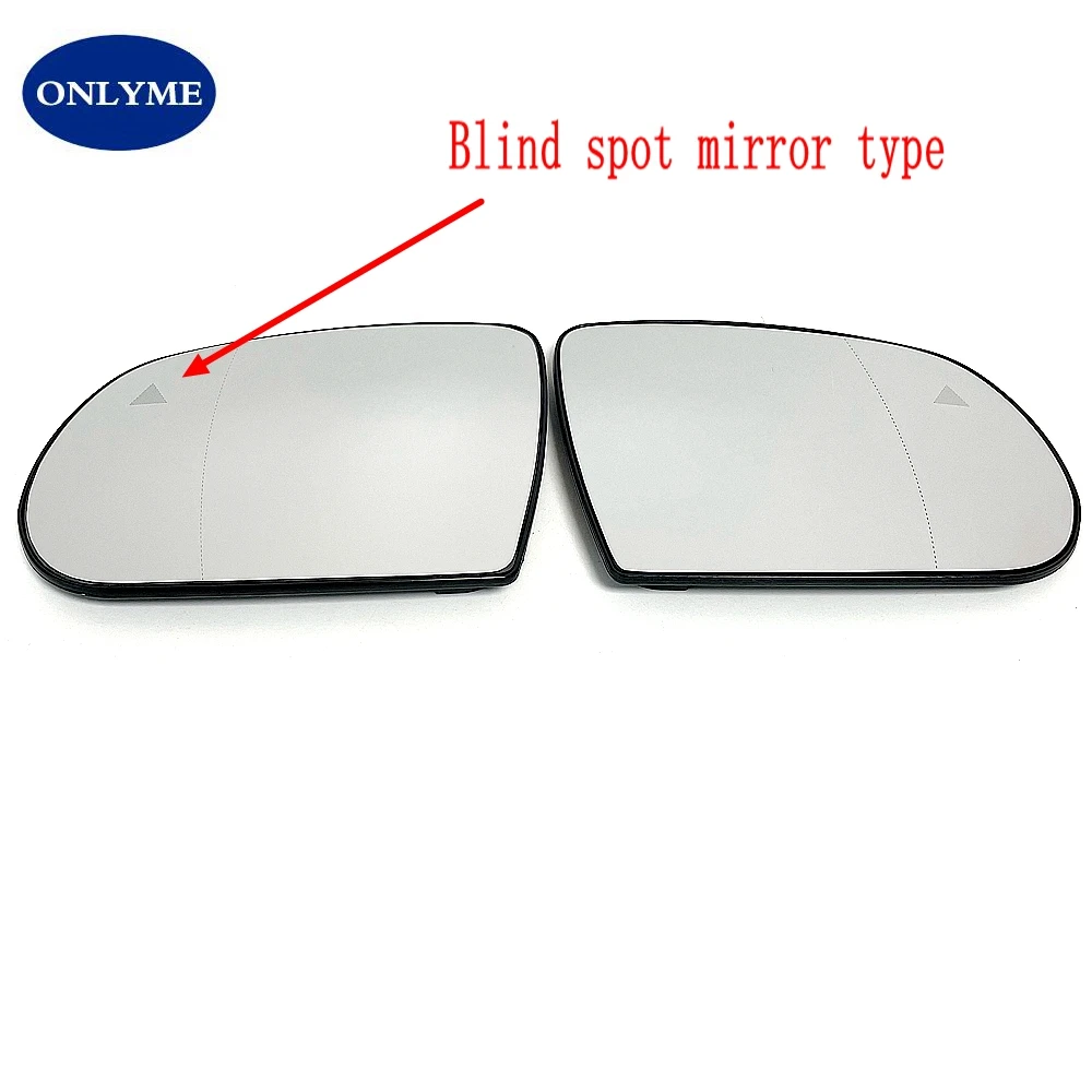 Car Wide Angle Heated Mirror Glass With Blind Spot Warning For Jeep Compass (2017 -2023) CHEROKEE KL (2013 14 15 16 17 18 19 )