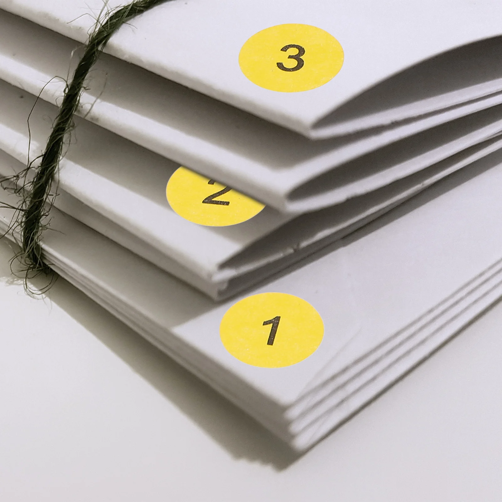 10 Sheets Round Digital Number Stickers Multi-Use Adhesive Number Labels for Office Classroom Organizing Identification