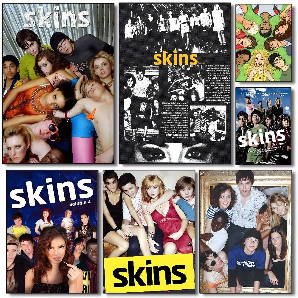 SKINS TV Poster HD Art Sticky Wall Waterproof Home Living Room Bedroom Bar Aesthetic Decoration