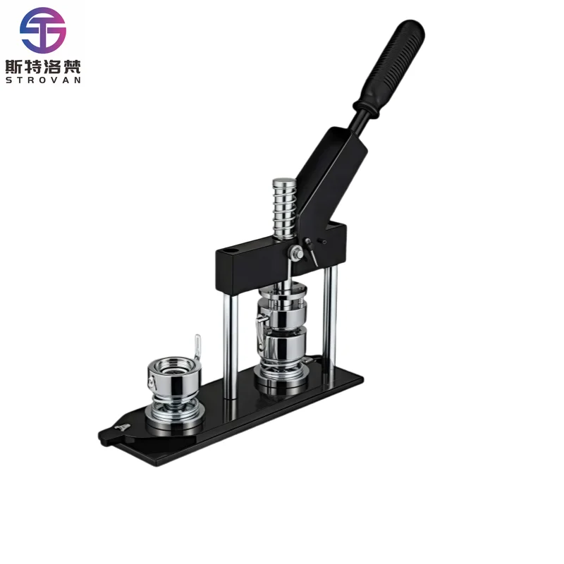 Manual 58mm Magnet Maker Machine Industrial Restaurant Photo Making Set 100 Materials Capability