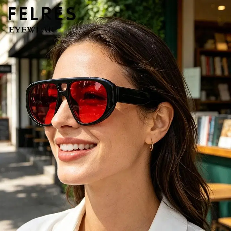 Großrahmige Piloten-Myopie-Brille für Männer und Frauen, Klassische Outdoor-Sonnenschutz-Brille, Korrekturbrille zum Autofahren, Negative Dioptrien -0,5 bis -6,0