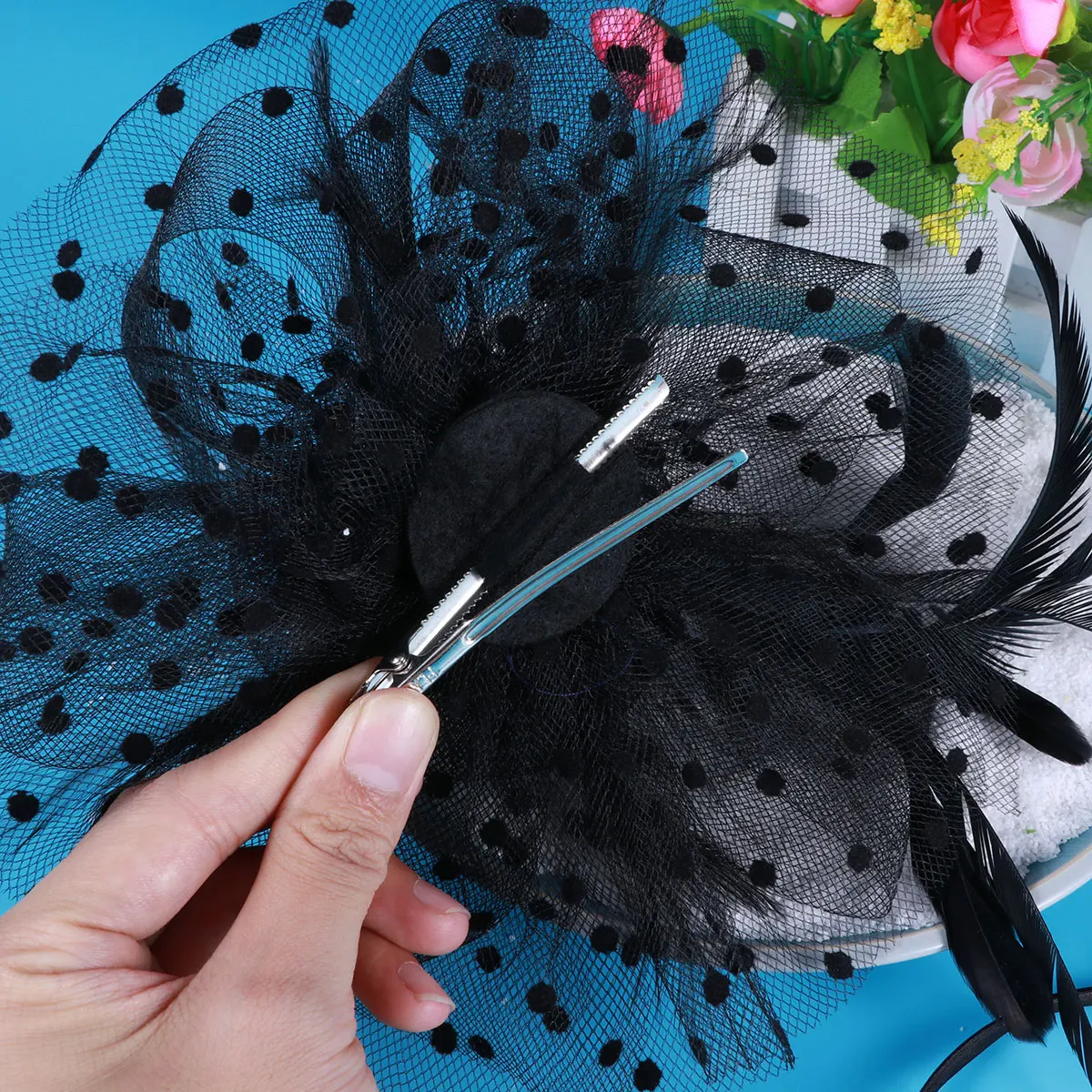 غطاء الرأس النساء إكسسوارات الشعر الزفاف تيارا زهرة دبوس الشعر العروس اللؤلؤ كليب الزفاف حفلة مهرجان سحر أنيق #2