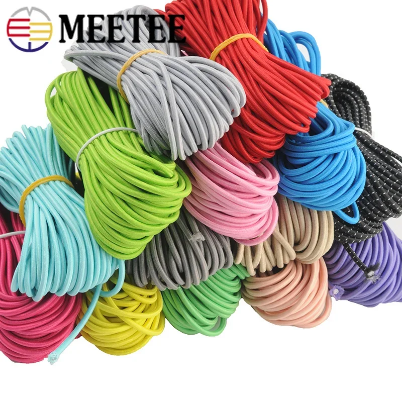 

Meetee 45meters 2mm Round Elastic Rope Thick Rubber Band DIY Making Outdoor Project Tent Kayak Boat Sewing Clothes Accessories