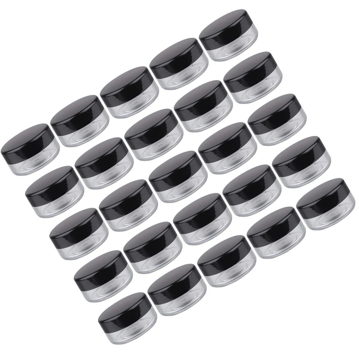 

25Pcs Mini Cream Storage Boxes Portable Makeup Case Jars Travel Leakproof Small Round Cream Bottle Case
