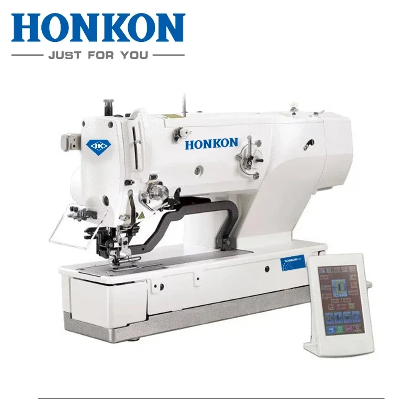 

HK 1790 INDUSTRIAL HIGH SPEED COMPUTER STRAIGHT BUTTON HOLE SEWING MACHINE