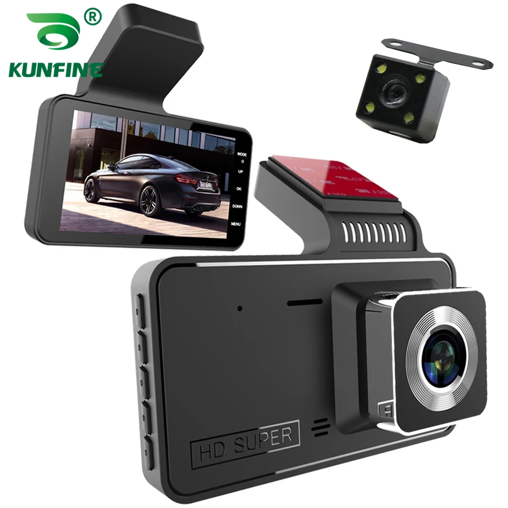 

1080P Hidden Driving Car Dashcam Recorder GPS DVR Dashboard Dash Camera dual Lens