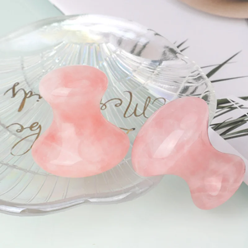 Natural Jade Mushroom Shaped Facial Massage Stone Jade Facial Massager Beauty Massage Female Facial Skin Care
