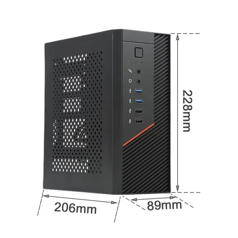 A09P 4.2L ITX Chassis A4 HTPC Portable Computer PC Support PCIe 2.5' SSD Drive Mini IPC Flex PSU Case