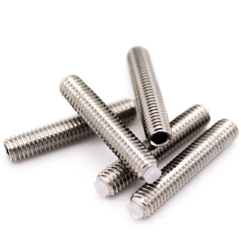 M3 M4 M5 M6 M8 M10 304 Stainless Steel Allen Head Hex Hexagon Socket Plastic Nylon Dog Convex End Point Tip Grub Bolt Set Screw